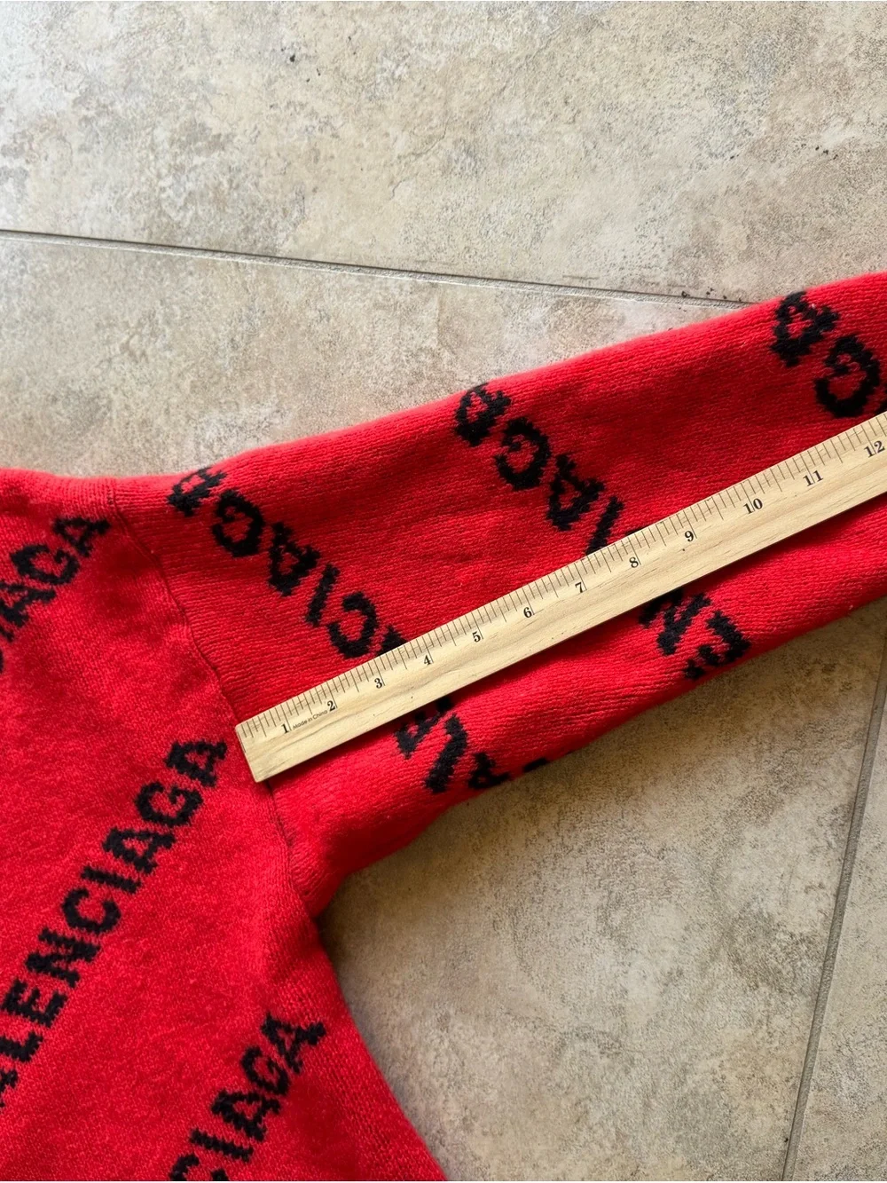 Balenciaga bold red